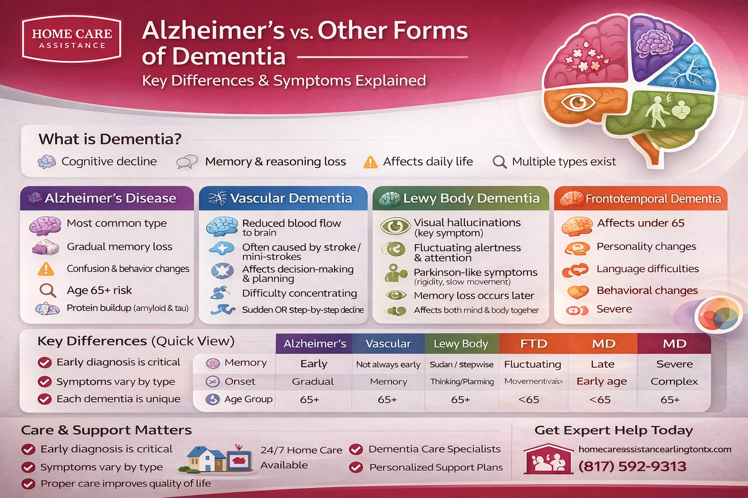 Alzheimer’s vs. Other Forms of Dementia Key Differences & Symptoms Explained